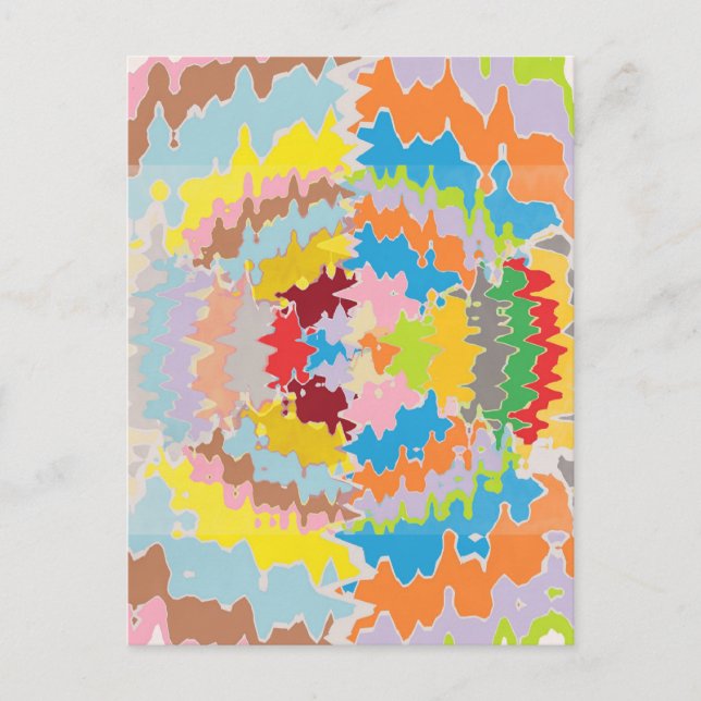 EBR Rainbow Colours:  Energy Balance Postcard (Front)