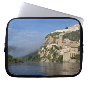 Ebro River (Ria Ebre); Templar castle; early Laptop Sleeve