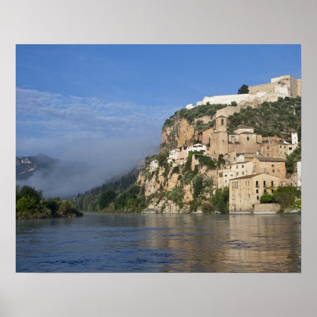 Ebro River (Ria Ebre); Templar castle;  early Poster (Front)