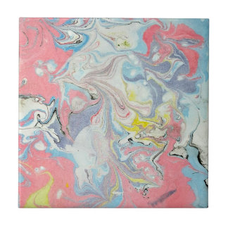 Ebru Art Pastel Abstract Tile
