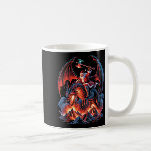 Ec Christmas Fantasy - Mmo Mystic Santa Riding Dra Coffee Mug