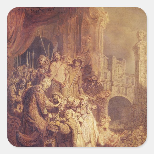 Ecce Homo, 1634 Square Sticker (Front)
