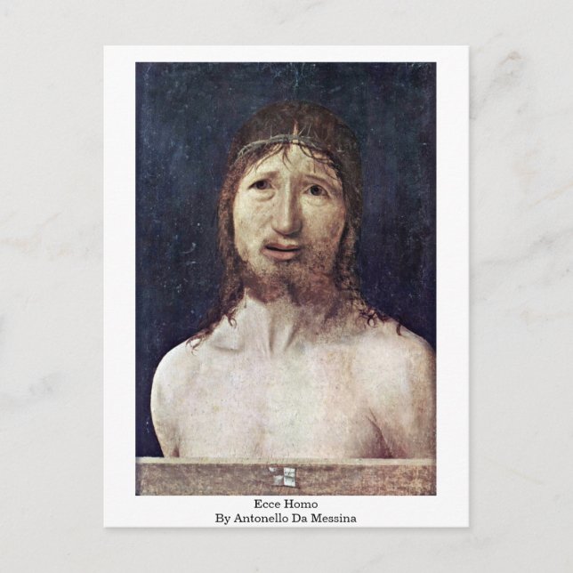 Ecce Homo By Antonello Da Messina Postcard (Front)