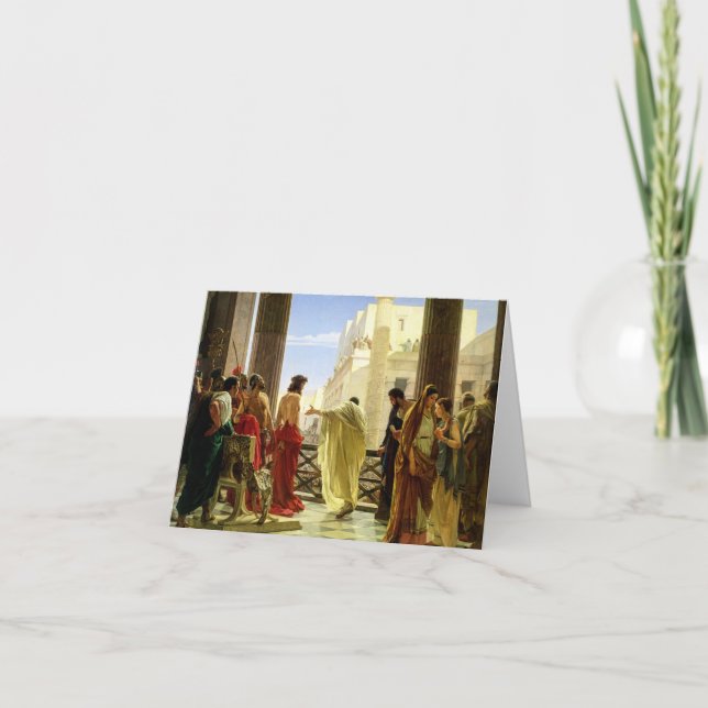 Ecce Homo by Antonio Ciseri Thank You Card (Front)