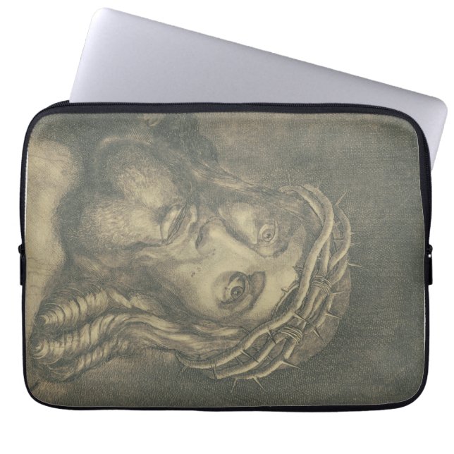 Ecce homo Holy Face of Jesus Laptop Sleeve (Front)