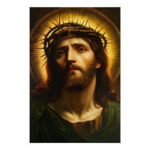 Ecce Homo Jesus Christ with Crown of Thorns Poster