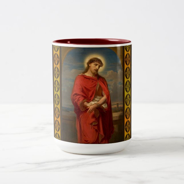 Ecce Homo, Otto Mengelberg Two-Tone Coffee Mug (Center)