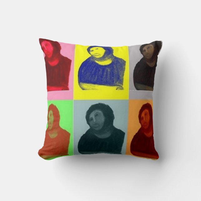 Ecce Homo - Pop Art Style Cushion (Front)