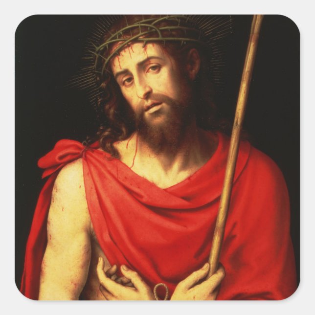 Ecce Homo Square Sticker (Front)