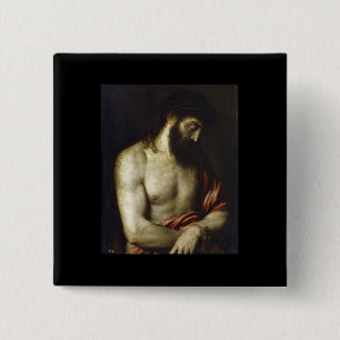 Ecce Homo - Titian - 1547 15 Cm Square Badge