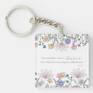 Eccl 3:1 For Everything there is a Season Beverage Key Ring