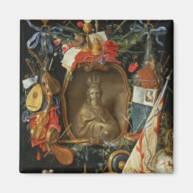 Ecclesia Surrounded by Symbols of Vanity Magnet (Front)
