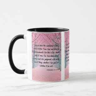 Ecclesiastes 12:13-14 KJV Bible Verse Pic Two-Tone Mug