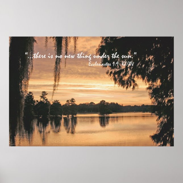 Ecclesiastes 1:9 Scripture Poster Print (Front)
