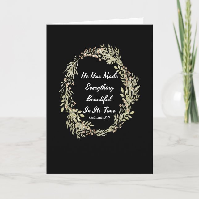 Ecclesiastes 311 NIV - Bible Verse Card (Front)