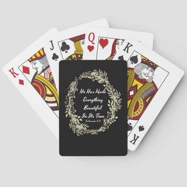 Ecclesiastes 311 NIV - Bible Verse Playing Cards (Back)