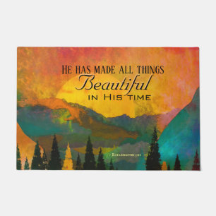 Ecclesiastes 3:11 He has made all things Beautiful Doormat