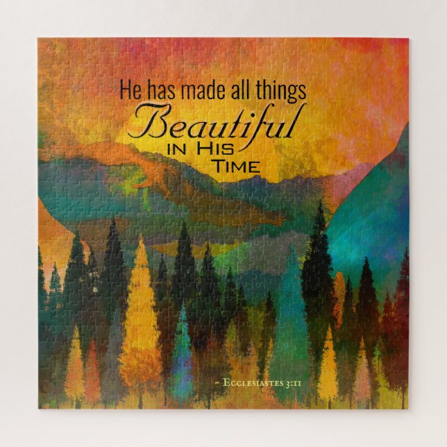 Ecclesiastes 3:11 He has made all things Beautiful Jigsaw Puzzle (Vertical)