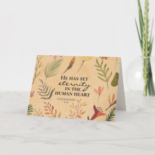 Ecclesiastes 3:11 He has set eternity in the heart Card