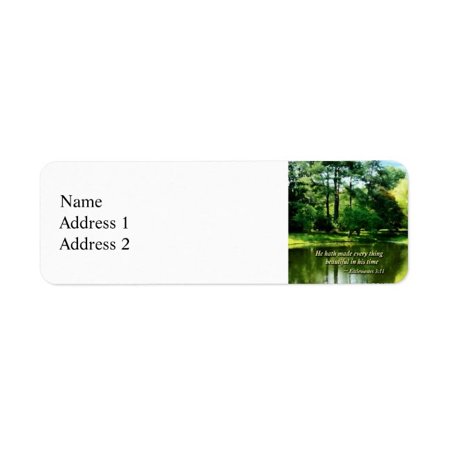 Ecclesiastes 3 11 He Hath Made Everything Beautifu (Front)