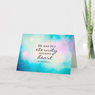 Ecclesiastes 3 11 He Put Eternity Into Man's Heart Card