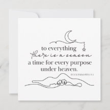 ECCLESIASTES 3:1 - Personalised Note Card