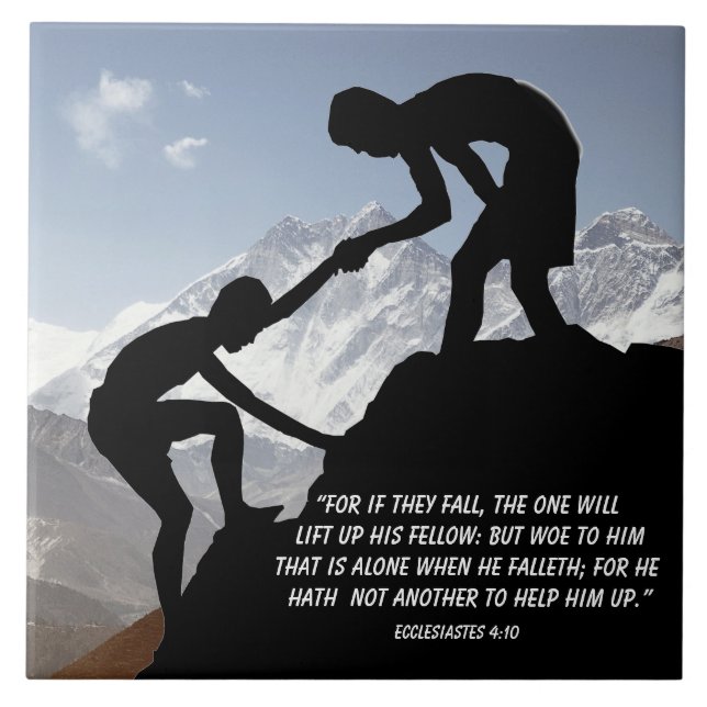 Ecclesiastes 4:10 tile (Front)