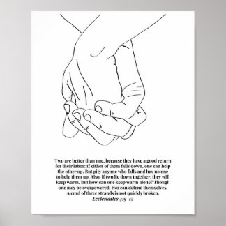 Ecclesiastes 4:9-12 A Cord of Three Strands... Poster