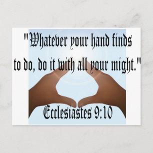 Ecclesiastes 9:10 postcard
