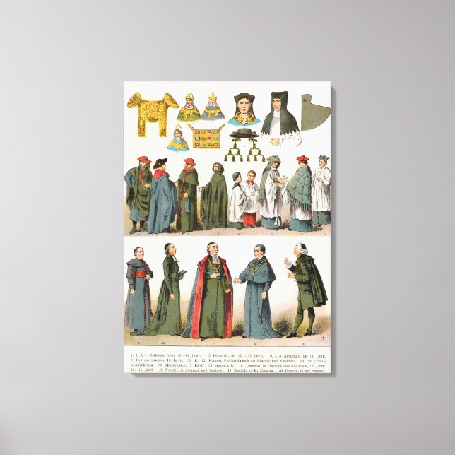 Ecclesiastical Dress Canvas Print (Front)