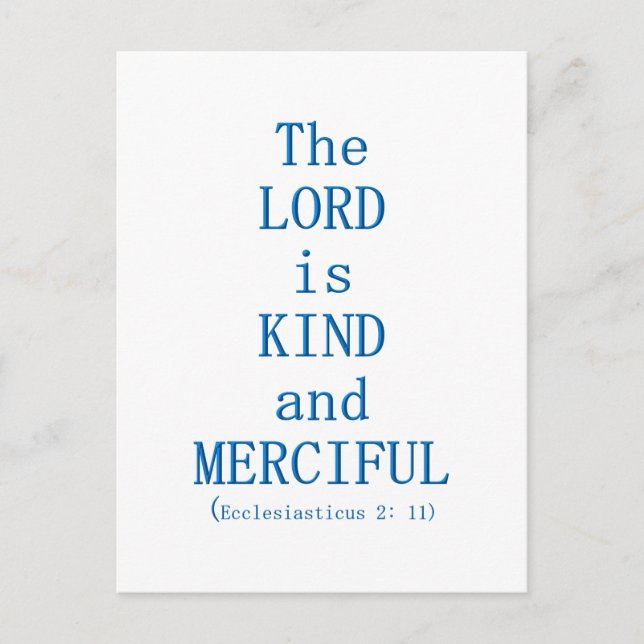 Ecclesiasticus 2: 11 postcard (Front)