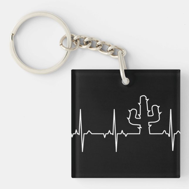 ECG Cactus Light Key Ring (Front)