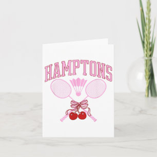 Ecg Heartbeat Badminton Player Shuttle Sports Smas Card