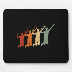Ecg Heartbeat Badminton Player Shuttle Sports Smas Mouse Mat