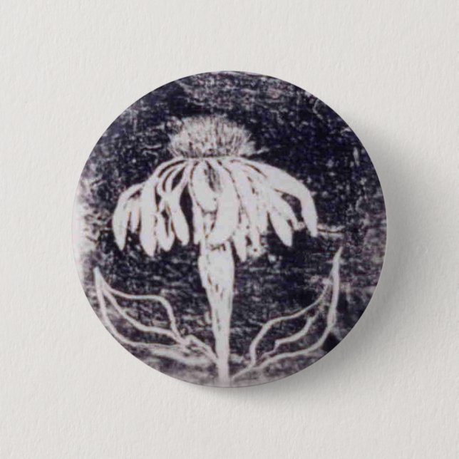 "Echenecea" Floral Button (Front)