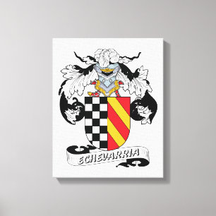 Echevarria Family Crest Canvas Print