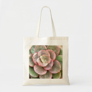 Echeveria Cactus Succulent Acrylic Painting Tote Bag