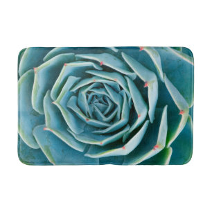 Echeveria Rosette, Secret Garden of Marrakech Bath Mat