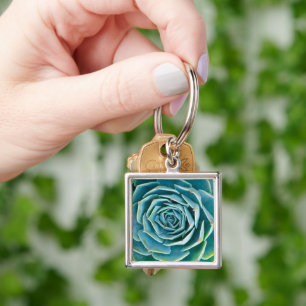 Echeveria Rosette, Secret Garden of Marrakech Key Ring