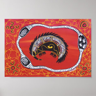 Echidna Dreaming Poster by Mundara