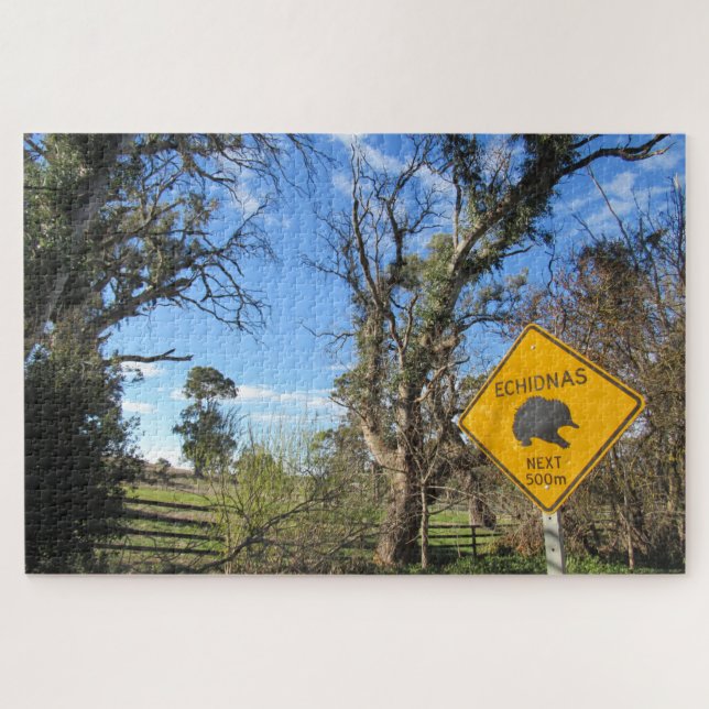 echidnas ahead jigsaw puzzle (Horizontal)