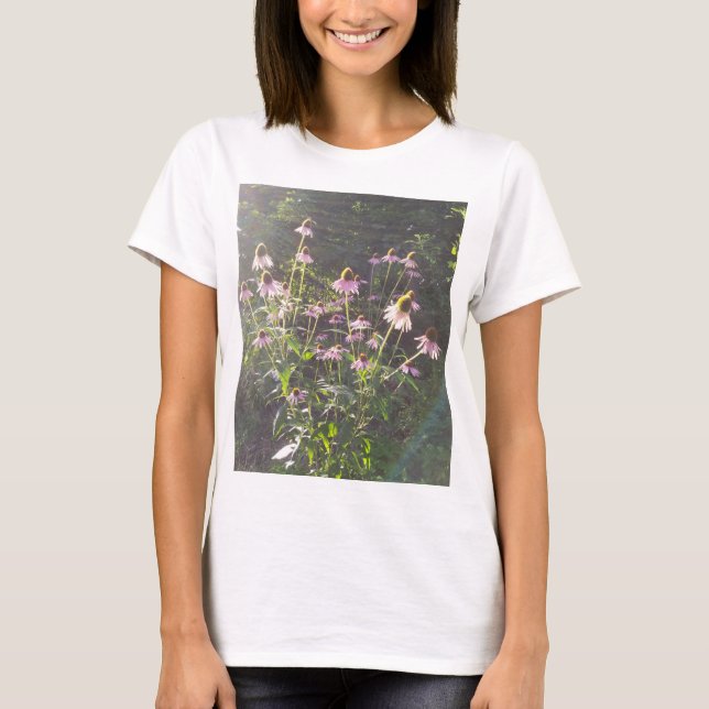Echinacea Flowers in the Sun T-Shirt (Front)