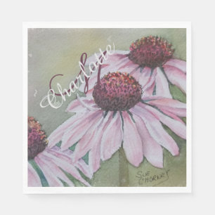 Echinacea Flowers Party Napkin