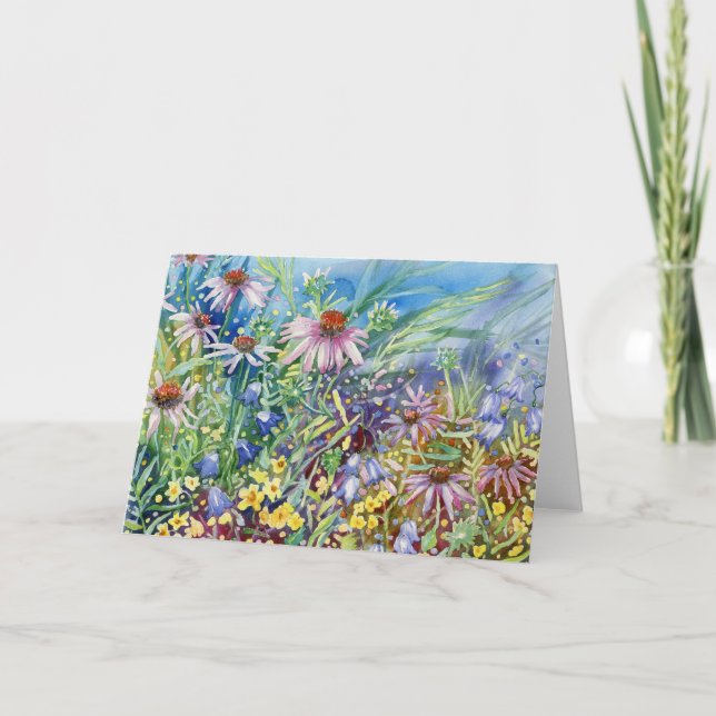 "Echinacea Meadow" Blank Notecard (Front)