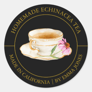 Echinacea Tea Modern label