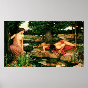 Echo and Narcissus (1903) ~ Fine Art Canvas Poster