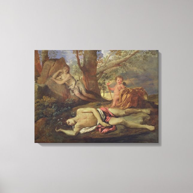 Echo and Narcissus Canvas Print (Front)
