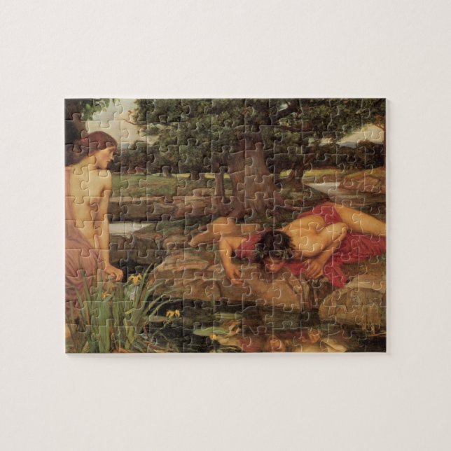 Echo and Narcissus fine art Jigsaw Puzzle (Horizontal)