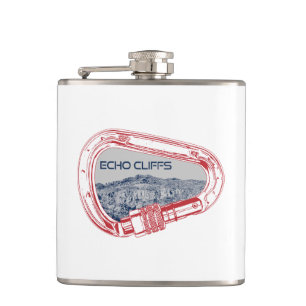 Echo Cliffs California Rock Climbing Carabiner Hip Flask