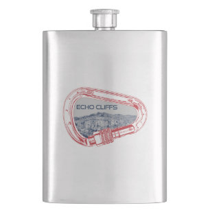 Echo Cliffs California Rock Climbing Carabiner Hip Flask